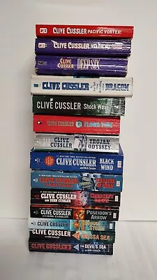 Clive Cussler Dirk Pitt Lot Of 14 Paperbacks Books 1571013-1417-1921-2426 • $35