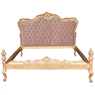 £2142.87 • Buy Q' High Quality Antique Louis Quinze Style Hand Carved Beech Double Bed