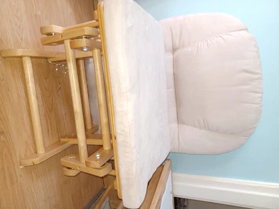 £70 • Buy Mothercare Reclining Nursing Glider Chair And Footstool For Nursery