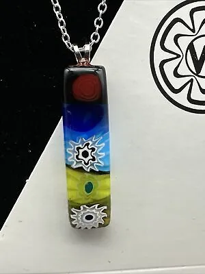 Authentic Murano Glass Millefiori Pendant Necklace - MO 6 • $21