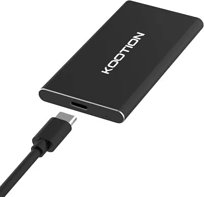 KOOTION External Hard Drive 250GB Portable External SSD USB C Read Speed Up To • £29.99