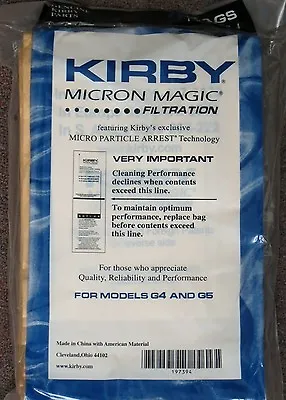 $19.99 • Buy Kirby Micron Magic Vacuum Bags Sentria Ultimate Diamond G6 G5 G4 G3 197394 9pack