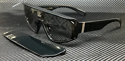 DOLCE & GABBANA DG6177 501 AL Black Grey Mirror Men's Sunglasses • $182.25