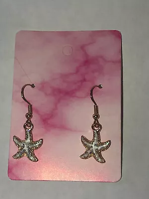 New Fashion Earrings Gray Starfish Seashell For Women And Girls • $2.50