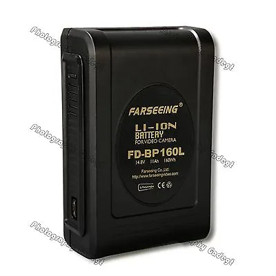 $219.99 • Buy New FARSEEING 14.8v 160Wh Li-ion Battery V-Mount V-Mount For Video Camera 