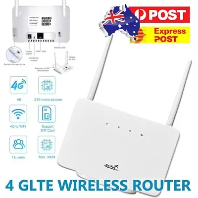 5G 4G LTE WIFI Router 300Mbps Wireless Modem Mifi Sim Card With DUAL Antenna AU • $43.99