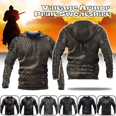 Medieval 3D Print Knights  Hoodie Top Sweatshirt Pullover Cosplay Costume • $32.08