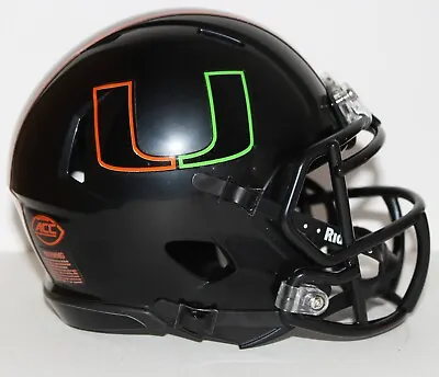 2023 Miami Hurricanes Custom Riddell Mini Helmet Vs Georgia Tech • $70