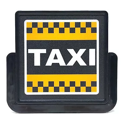 TAXI SIGN Bright LED Light Car Decal Stickers Removable Rechargeable Delivery  • $39.55