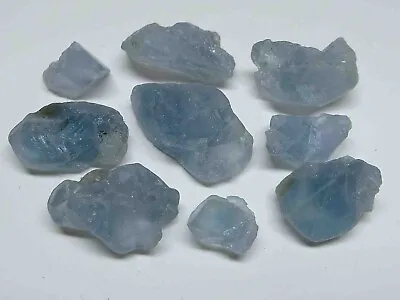 Celestite 1/4 Lb Natural Sky Blue Crystal Chunks Gemstone Specimens • $8.21