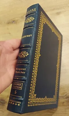 Easton Press 2002 STATECRAFT Margaret Thatcher Signed COA • $299.99