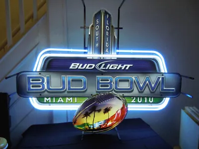 Super Bowl XLIV - Bud Light Bowl Neon Sign • $335