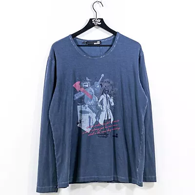 Love Moschino T-Shirt 3XL Spandex Stretch Long Sleeve Music Cyber Goth • $39.97