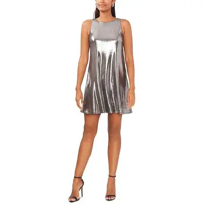 MSK Womens Metallic Knee Sleeveless Shift Dress BHFO 0532 • $17.99
