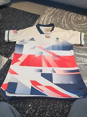 £15 • Buy Team GB Adidas Aeroready Football Shirt Womens Size 12 2020 England New Top