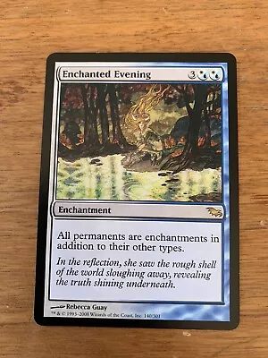 Enchanted Evening Shadowmoor White Blue Rare MAGIC MTG CARD • $0.99