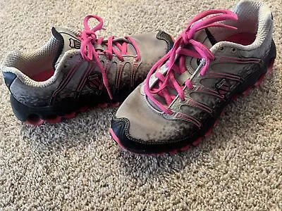 K-Swiss Womens Tubes Running Shoes Gray Pink 92281040 Low Top Lace Up 7m • $25