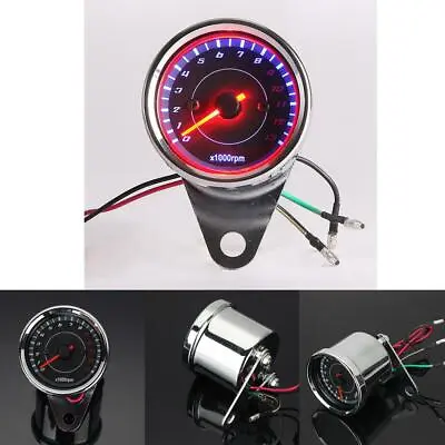 US Tachometer Speedometer Tacho Gauge For Motorcycle Choppers Cafe Racer NEW • $23.99