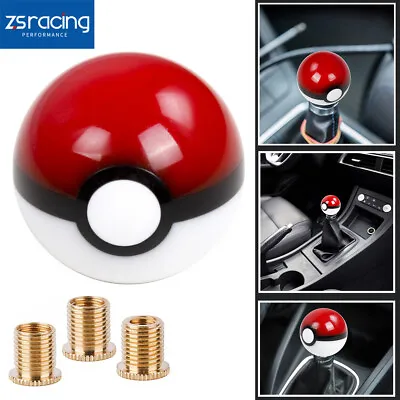 Pokemon Poke Ball Go Round Ball Shift Knob With M8x1.25 M10x1.5 M10x1.25 • $12.08