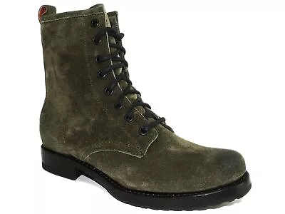 Frye Veronica Combat Boots Forest Leather Size 6 M • $139