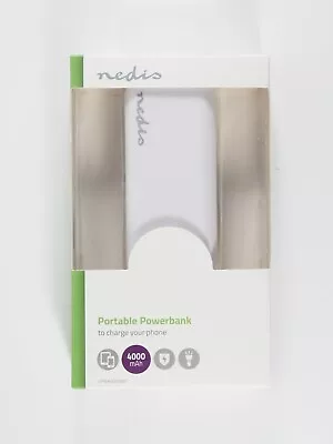 Portable Power Supply Nedis 4000mAh White With Integrated Torch Light • £13.99