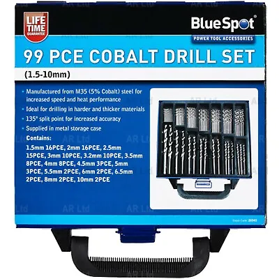 £39.49 • Buy Cobalt Drill Bit Set For Stainless Steel Inox 5% M35 Metal HSS-Co 99 Cobalt Bits