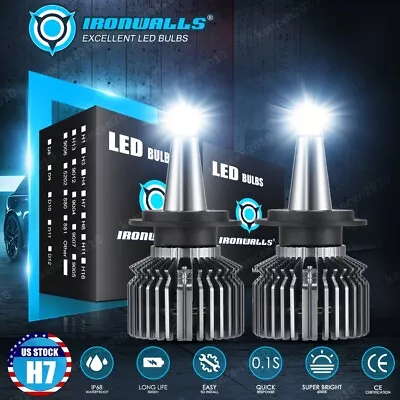 8-Sides H7 LED Headlight Bulbs High/Low Beam For Hyundai Genesis Coupe 2013-2016 • $28.99