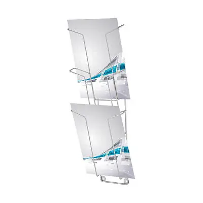 3 X A4 Wire Leaflet Display Rack | Low Price Office Retail Exhition Display Rack • £23.95