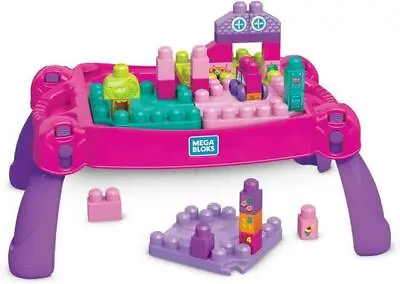 Mega Bloks FFG22 Builda Nd Learn Table - Pink • £25