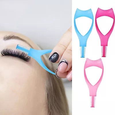 3pcs 3-in-1 Mascara Applicator With Eyelash Curler Shield & Guard Makeup Tool • $7.97