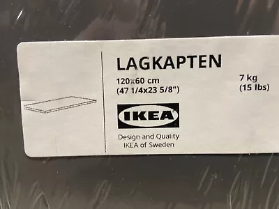 Brand New IKEA LAGKAPTEN Dark Gray 47 1/4X23 5/8   Tabletop 704.606.73 • $70.93