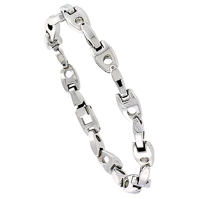 Men's Stainless Steel Anchor Link Bracelet • $23.99