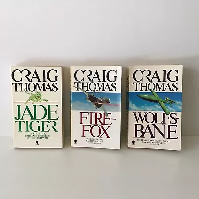 Craig Thomas 3 Book Bundle Incl Fire-Fox • £9.95