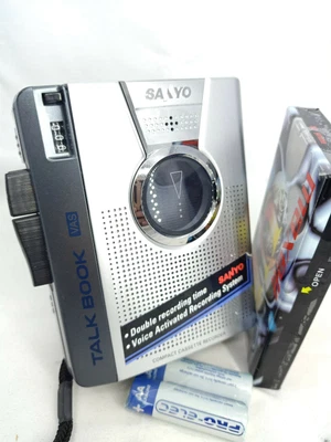 £49.99 • Buy Sanyo TRC-1149 Cassette Tape Dictaphone Voice Recorder Dictation Handheld Silver
