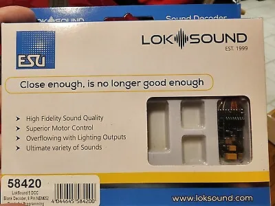 ESU Loksound 58420 8 Pin Sound Decoder • $109