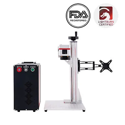 Secondhand 80W JPTM7 Fiber Laser Metal Engraving Marking Machine 4.3x4.3 6.9x6.9 • $4099.99