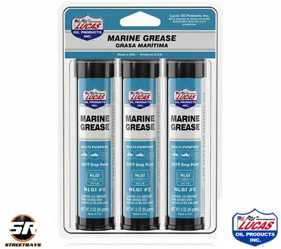 Lucas Oil Products 10682 Multi Purpose Marine Grease 3-pack 3oz Tubes • $22.99