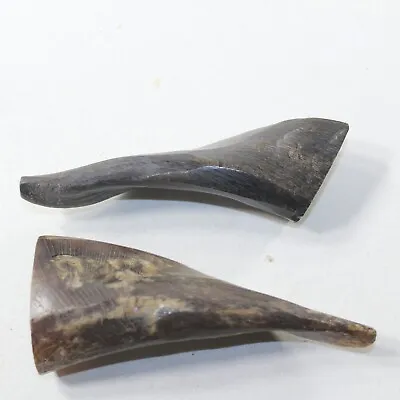 2 Small Polished Goat Horns #2132 Natural Colored • $17