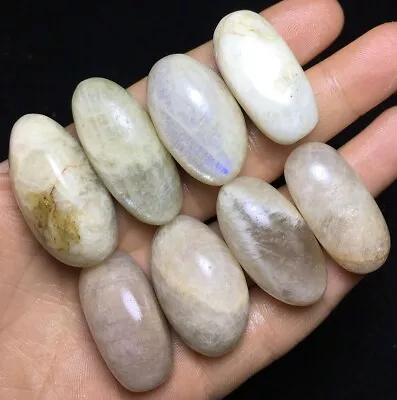 127g Rare Color White Moonstone Quartz Crystal Healing Reiki Stone  Z421 • $0.01