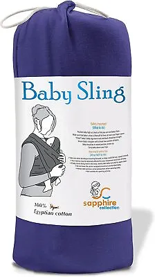 Baby Sling Stretchy Wrap Carrier Pouch Extra Soft And Lightweight Breastfeeding • £10.99