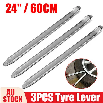 3X 24  Tyre Lever Bar Removal Tire Irons Chrome Car Bike Motorcycle Motorbike OZ • $39.95