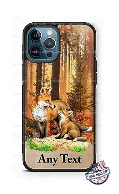 Red Fox Baby Fox Autumn Fall Leaves Wild Animals Personalized Phone Case Cover  • $15.98