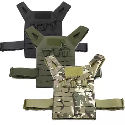 Kids JPC Plate Carrier Vest Tactical Molle Airsoft Combat Jump Training CS Vest • $18.78