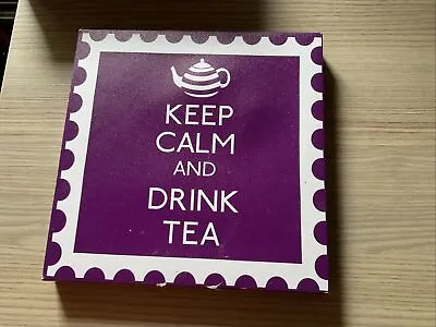 Keep Calm And Drink Tea Canvas Picture 20cm • £5