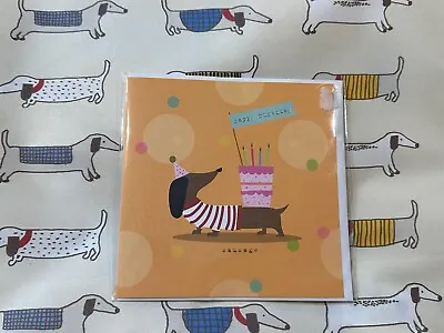 Sausage Dog Dachshund Happy Birthday  Sausage Card New Gift • $3.74