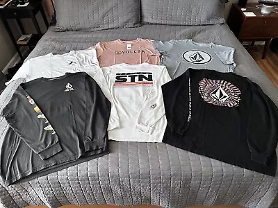 VOLCOM STONE T-SHIRT LOT 6-PACK  L/S & S/S Mix SZ LRG • $25