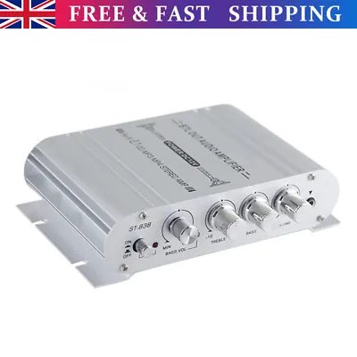 400 Watt 2.1 Channel Car Auto Audio Stereo Amplifier Speaker Power Class A/B Amp • £15.99