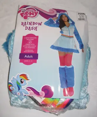My Little Pony Rainbow Dash Womens Halloween Fancy Dress Costume Large 10-12 • $18
