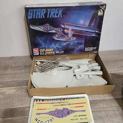 AMT ERTL Star Trek Cut-Away USS Enterprise NCC-1701  1/650 Scale Model Kit 8790 • $25.99