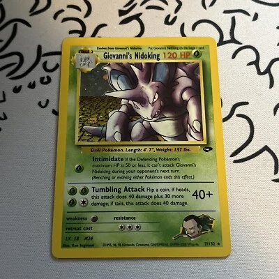 $79.99 • Buy MINT (Unlimited) Pokemon GIOVANNI'S NIDOKING Card GYM CHALLENGE Set 7/132 Holo